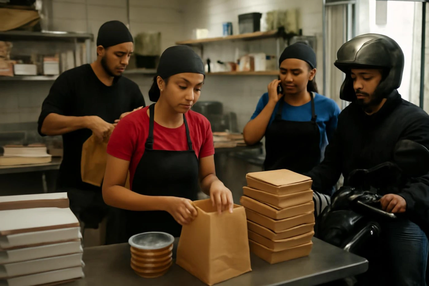 Como organizar a cozinha no horário de pico do delivery