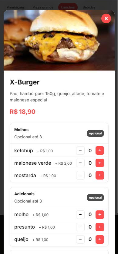 Adicionais e Complementos